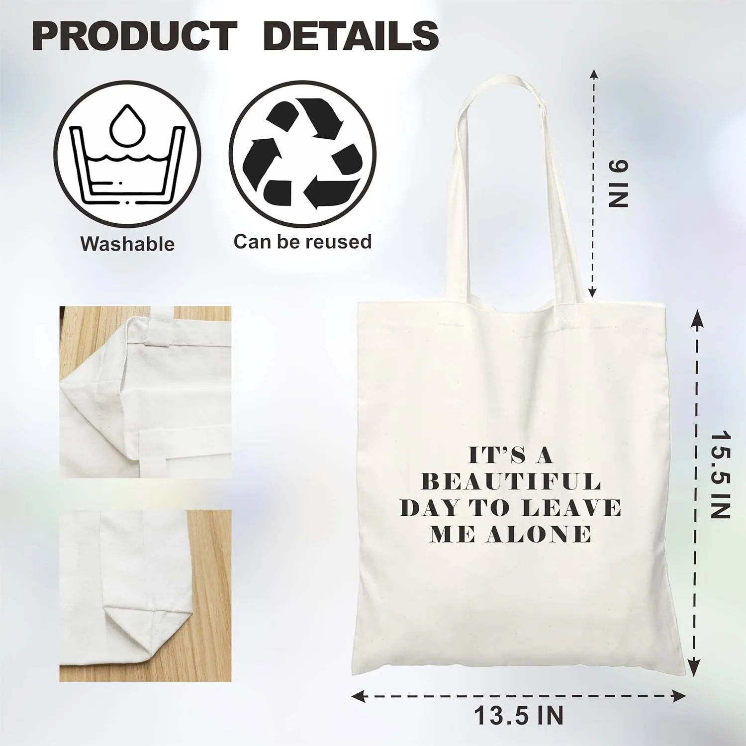 Canvas Tote Bag For Women,A