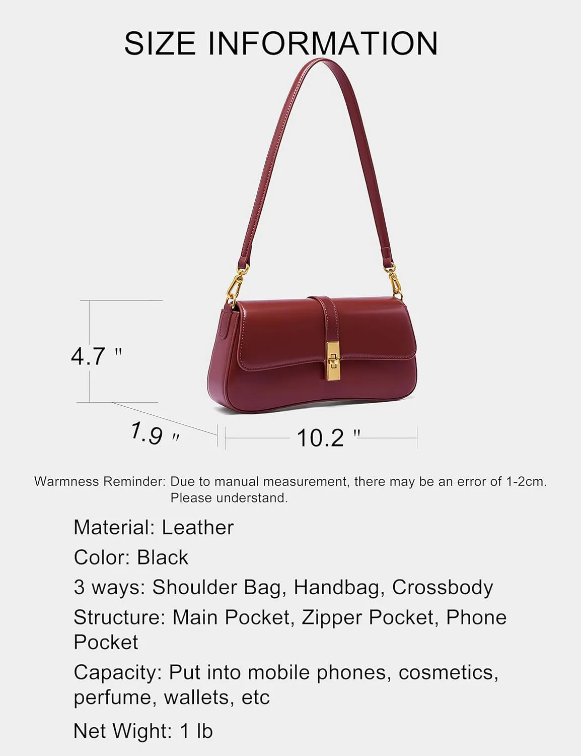 caqilore Genuine Leather Crossbody Bags for Women Shoulder Bag Women's Crossbody Handbags Leather Purses
