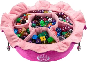 CardKingPro Immense Dice Bags with Pockets - Pink - Capacity 150  Dice - Great Organizer for Dice Hoarders, Perfect For Dungeons and Dragons [Patented Design]