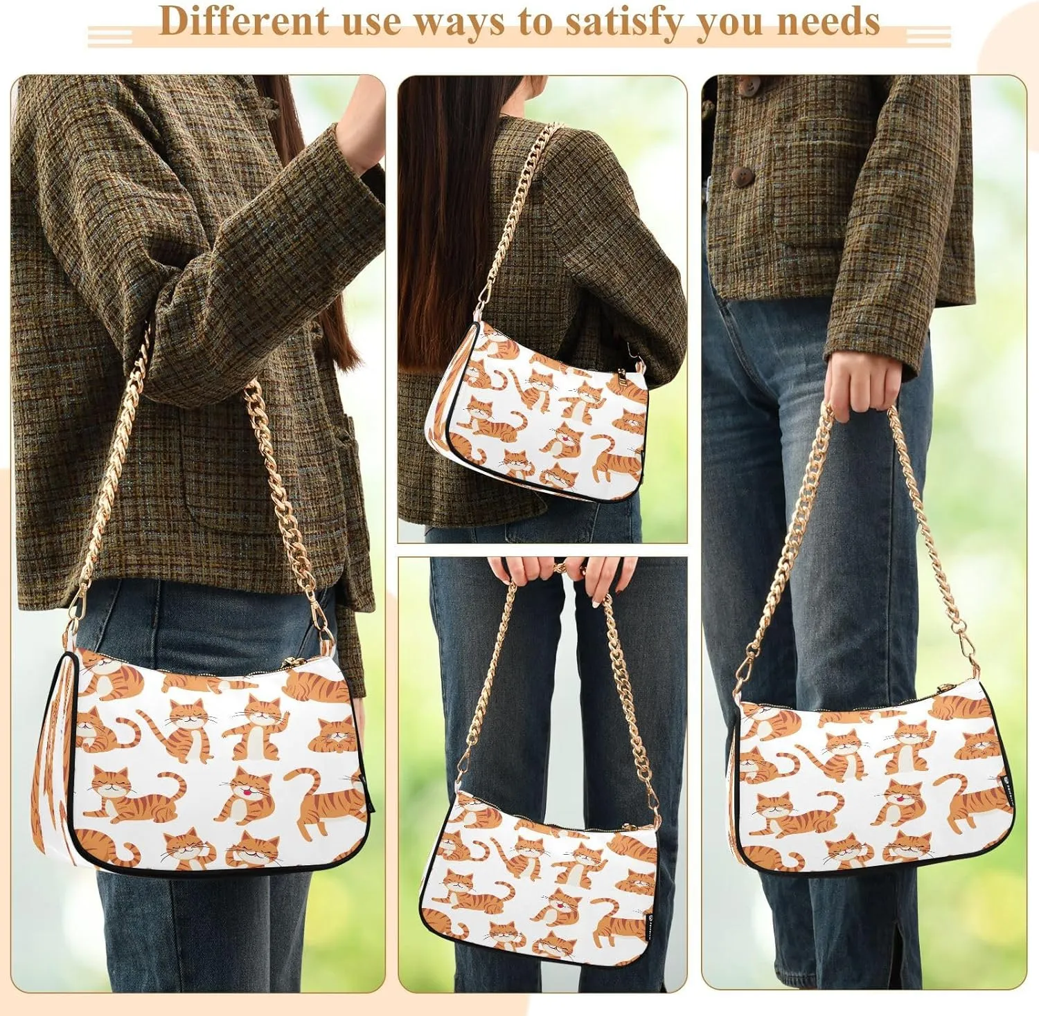 Cartoon Tractors Grey Small Womens Purse, Women Crossbody Bags