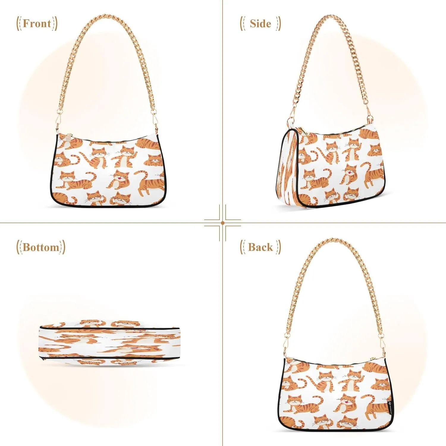Cartoon Tractors Grey Small Womens Purse, Women Crossbody Bags