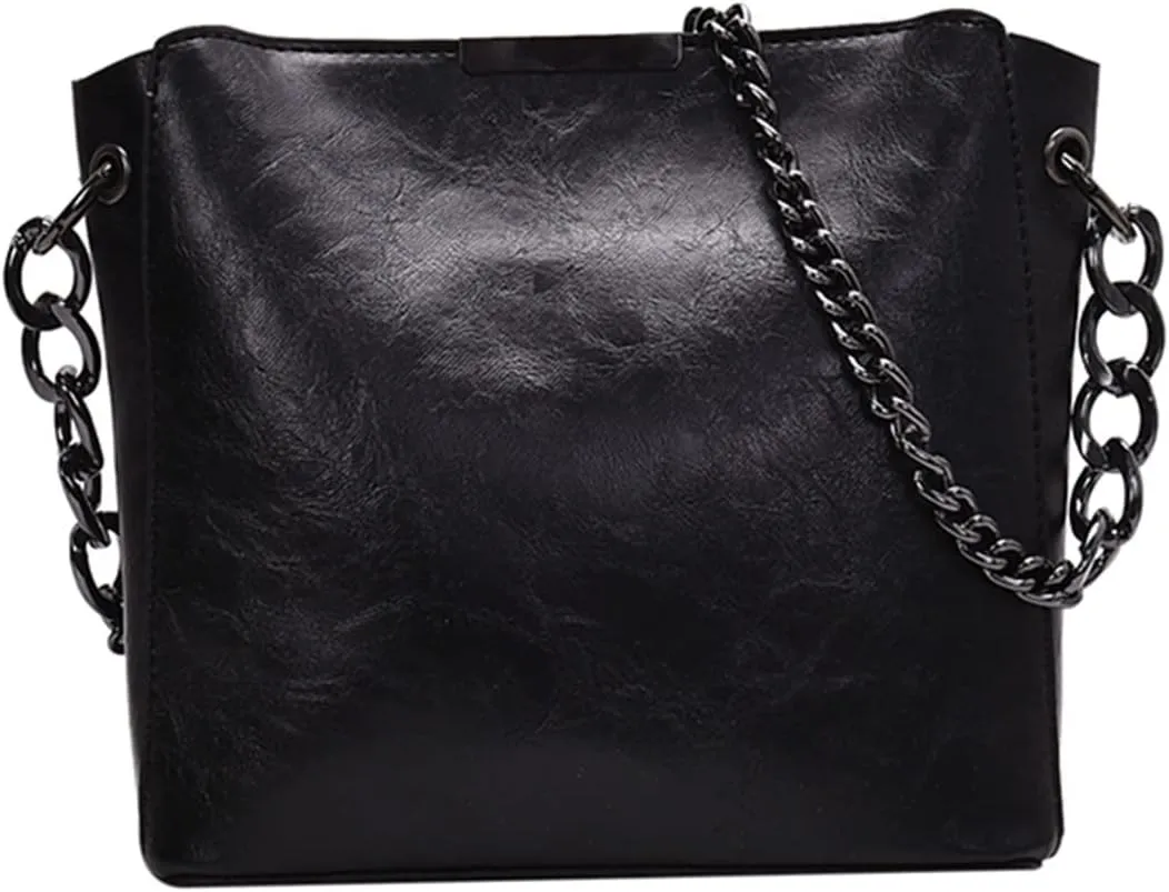 Casual Chains Shoulder Bags Women Crossbody Bags Simple Women Bag Leather Handbags