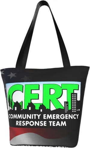 Cert Community Emergency Response Team Fashion Shoulder Bag Large Capacity For Man Or Woman