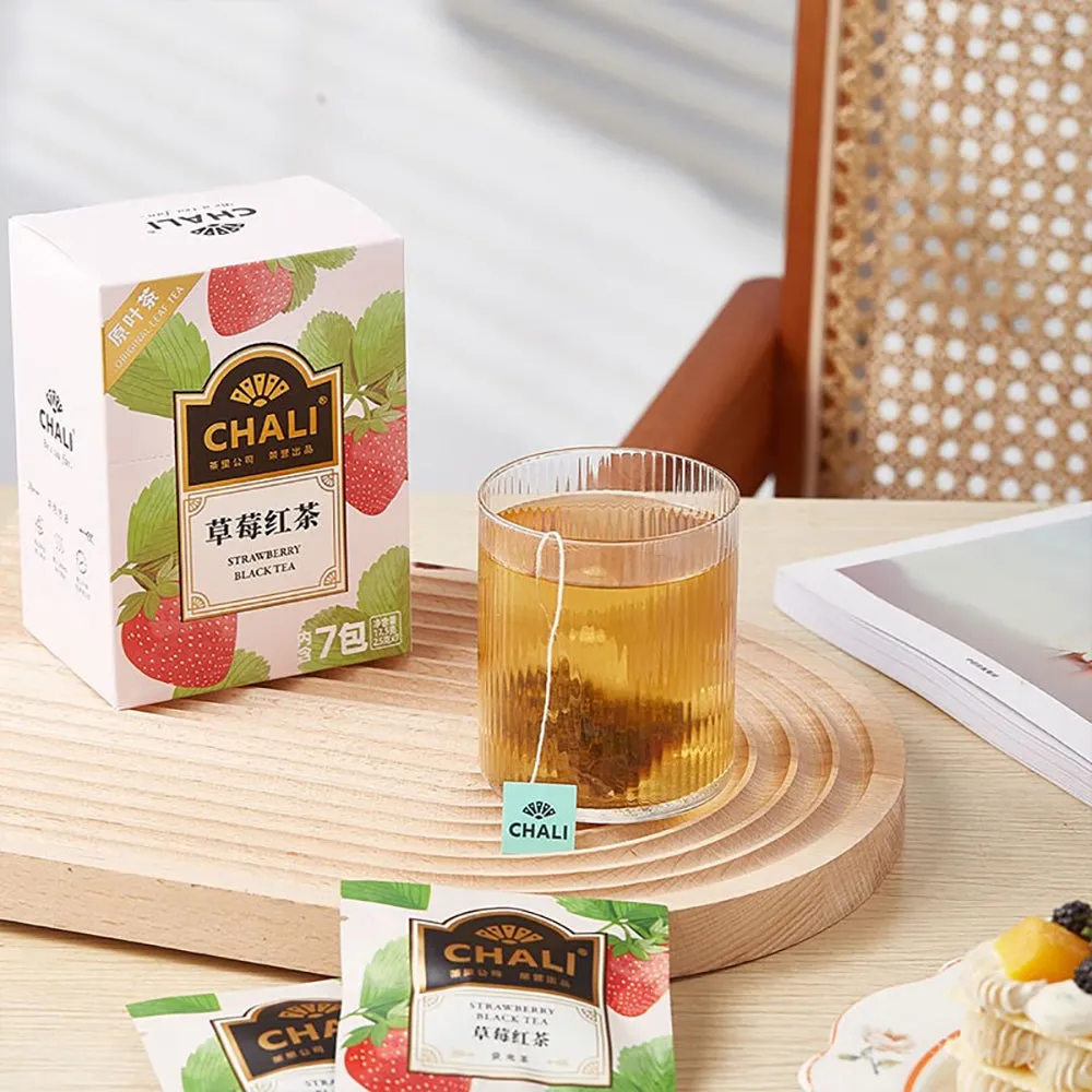 Chali Strawberry Black Tea - 7 Tea Bags