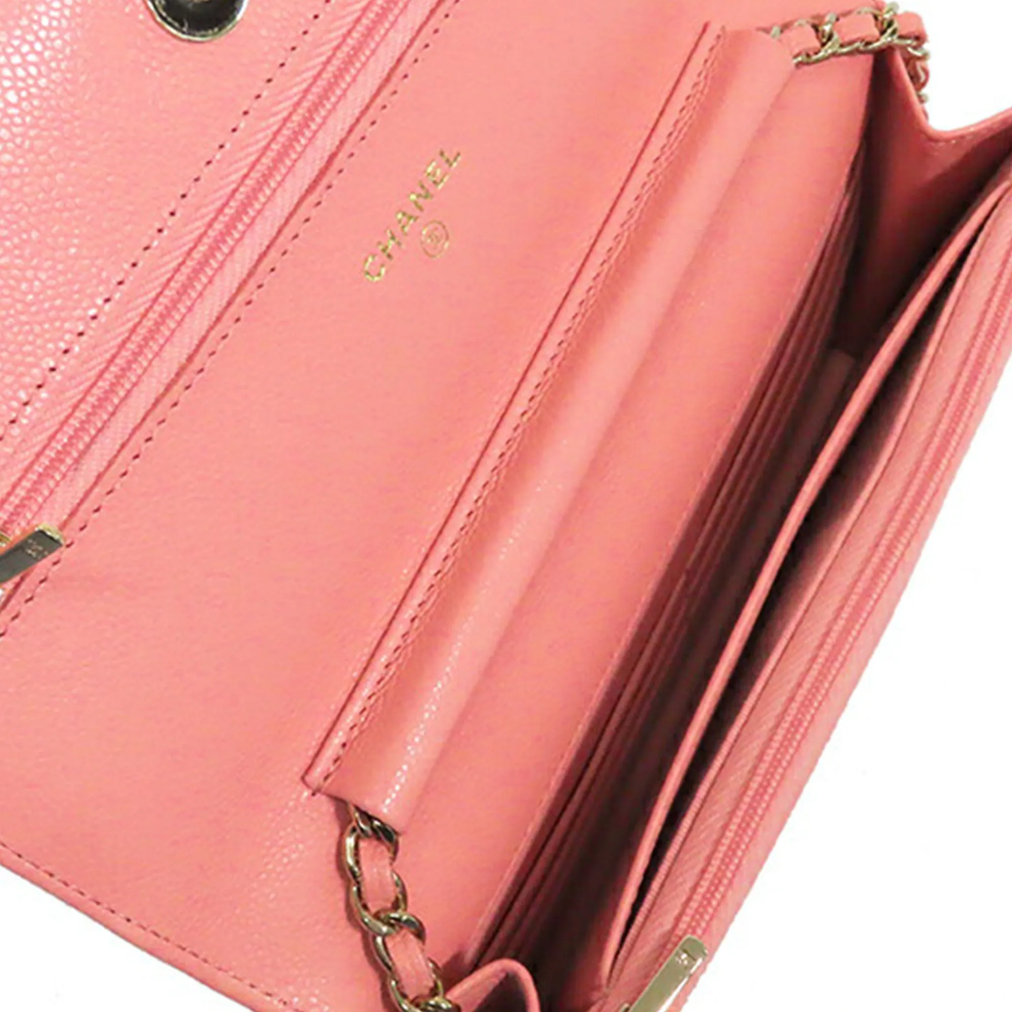 Chanel Classic Caviar Wallet On Chain
