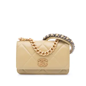 Chanel Quilted Lambskin 19 Wallet on Chain