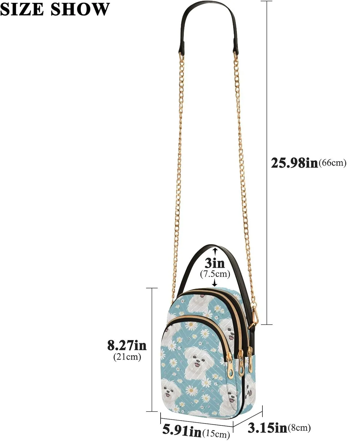 Charming Red Seahorse Women's Crossbody Handbags with Zipper, Casual Leather Cell Phone Purse Crossbody Bags for Ladies