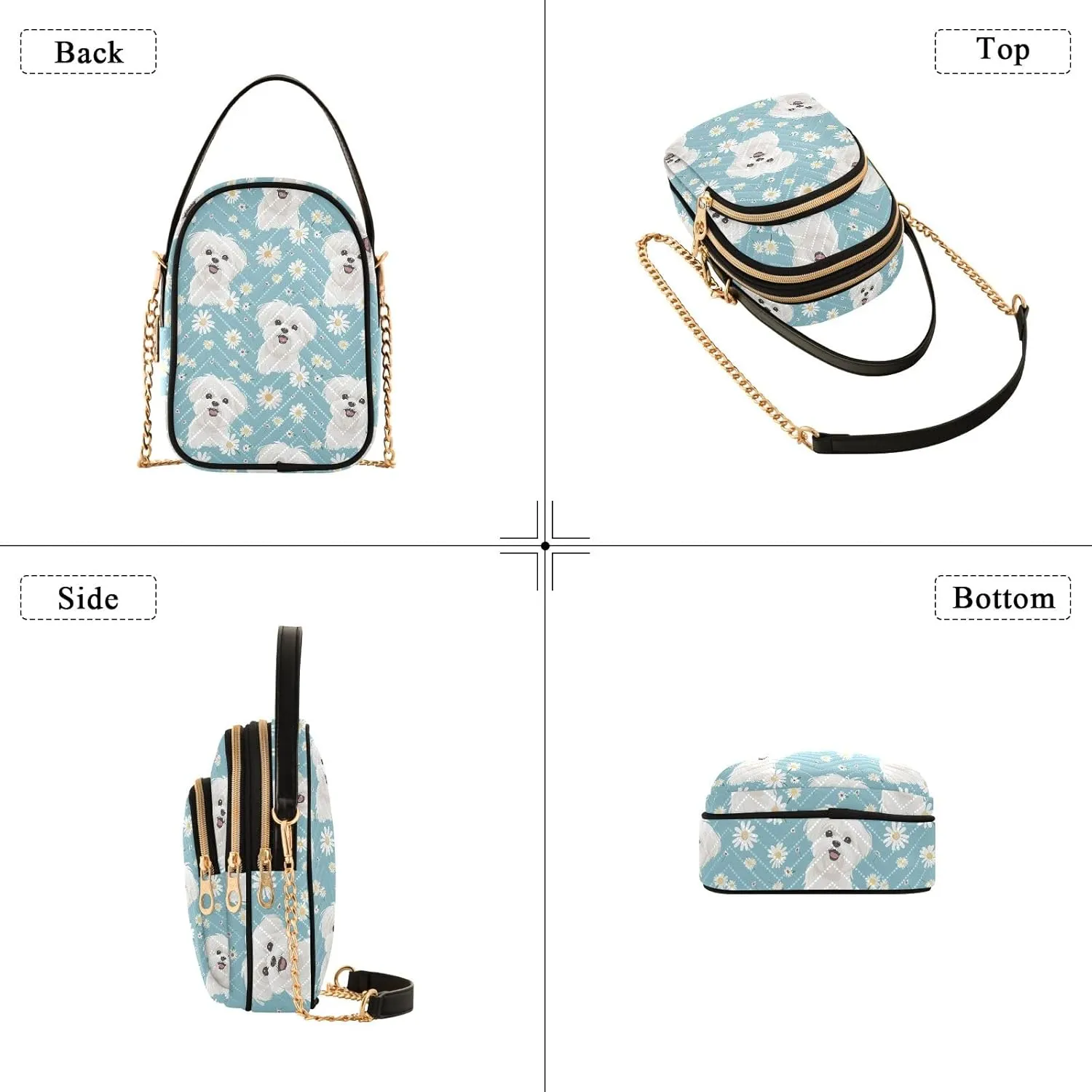 Charming Red Seahorse Women's Crossbody Handbags with Zipper, Casual Leather Cell Phone Purse Crossbody Bags for Ladies