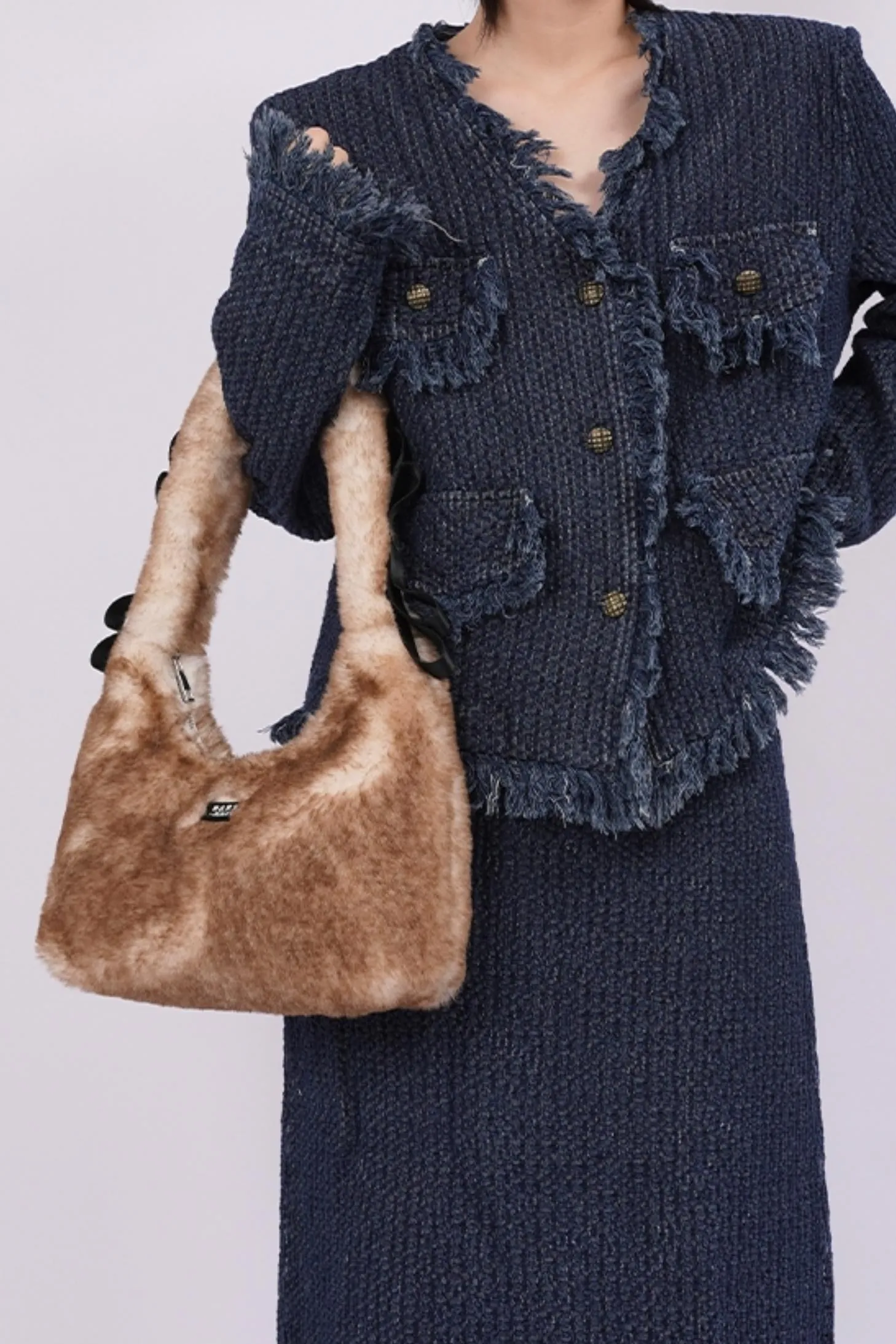 Chic Spice Fur Bag