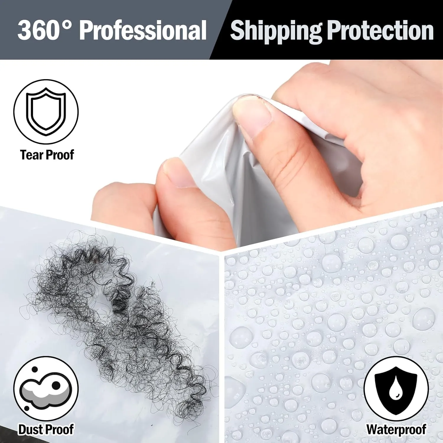 Cholemy 10 Pcs Large Poly Mailers 30 x 36 Inch Envelopes Shipping Bags Tear Proof Polyethylene Mailers Self Adhesive Waterproof Privacy Shielded and Tear Proof Postage Postal Envelopes (White)