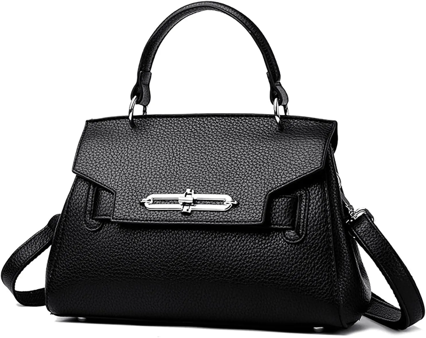Classic Real Genuine Leather Top-Handle Handbag For Women Phone Purses Crossbody Shoulder Bags For Women