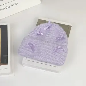 Cozy Rabbit Fur Beanie for Y2K Style and Warmth