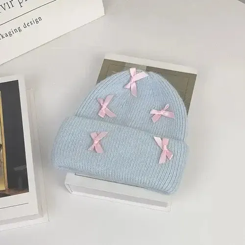 Cozy Rabbit Fur Beanie for Y2K Style and Warmth