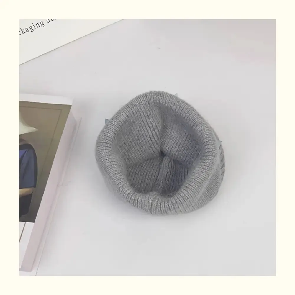 Cozy Rabbit Fur Beanie for Y2K Style and Warmth