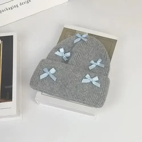 Cozy Rabbit Fur Beanie for Y2K Style and Warmth