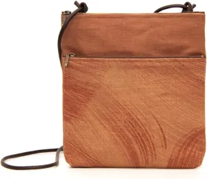 Crearekiki Made in Japan Shoulder Bag for Women Lightweight Persimmon Shibu Dyed 2 Zipper Pochette Birthday Present KS-111us