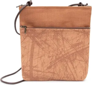 Crearekiki Made in Japan Shoulder Bag for Women Lightweight Persimmon Shibu Dyed 2 Zipper Pochette Birthday Present KS-111us