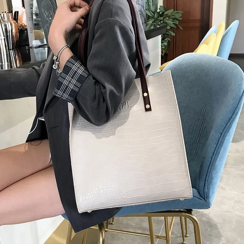 Crocodile Pattern Women Handbag