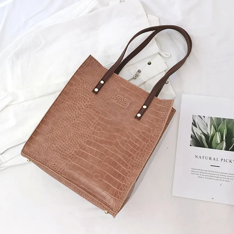 Crocodile Pattern Women Handbag