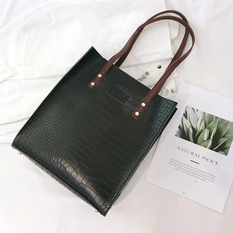 Crocodile Pattern Women Handbag