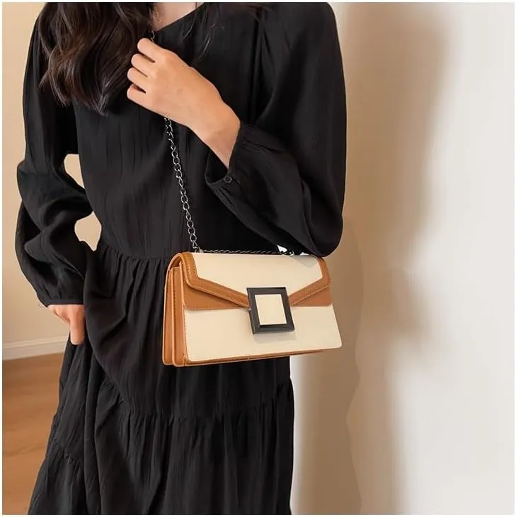 Crossbody Shoulder Satchel Bags for Women - Pu Leather Handbag Evening Clutch Purses - Cute Vegan Shoulder Bag