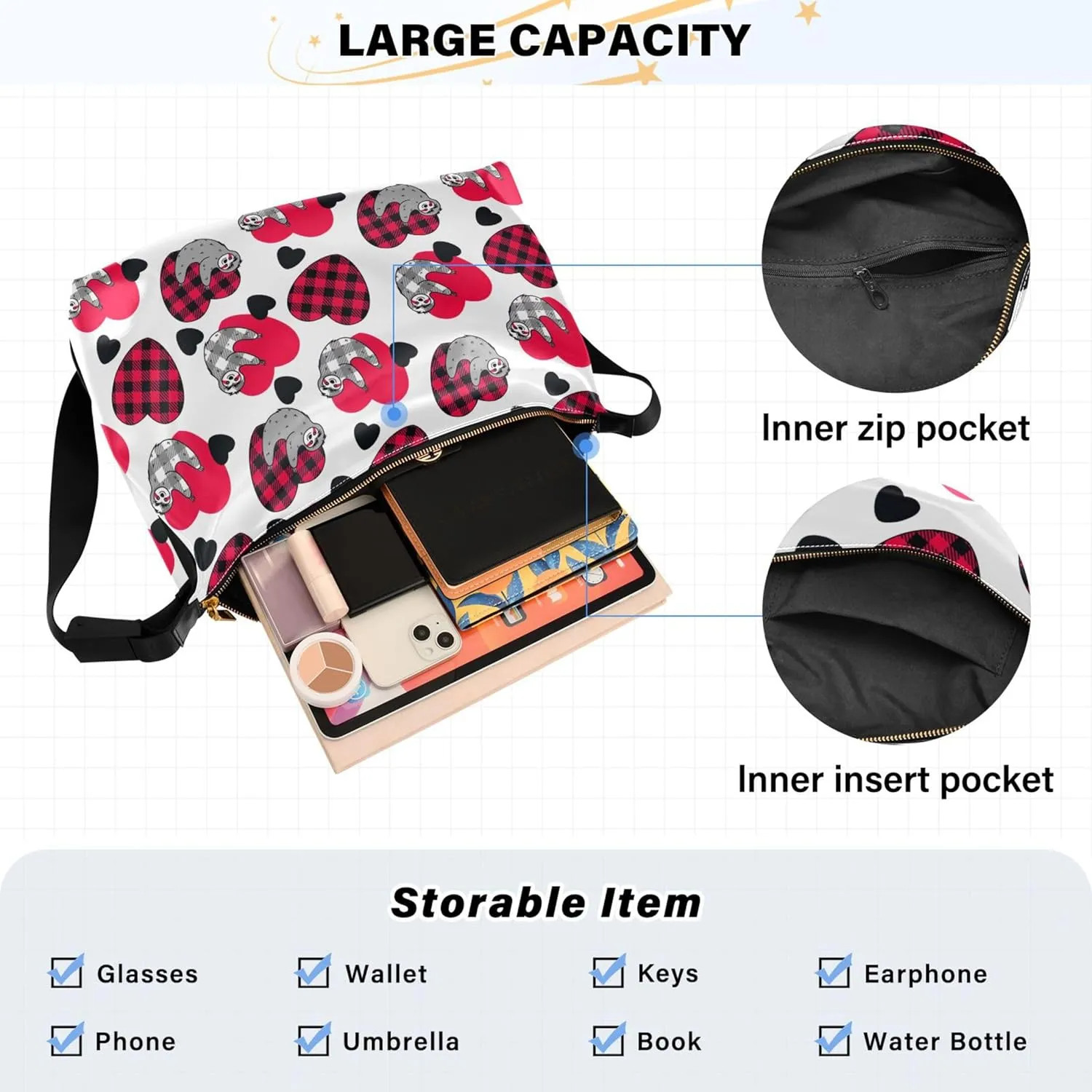 Cute Cartoon Crocodile Funny Soft PU Leather Hobo Bags Cross Body Men Bag Floral Animal Print Womens Shoulder Purse