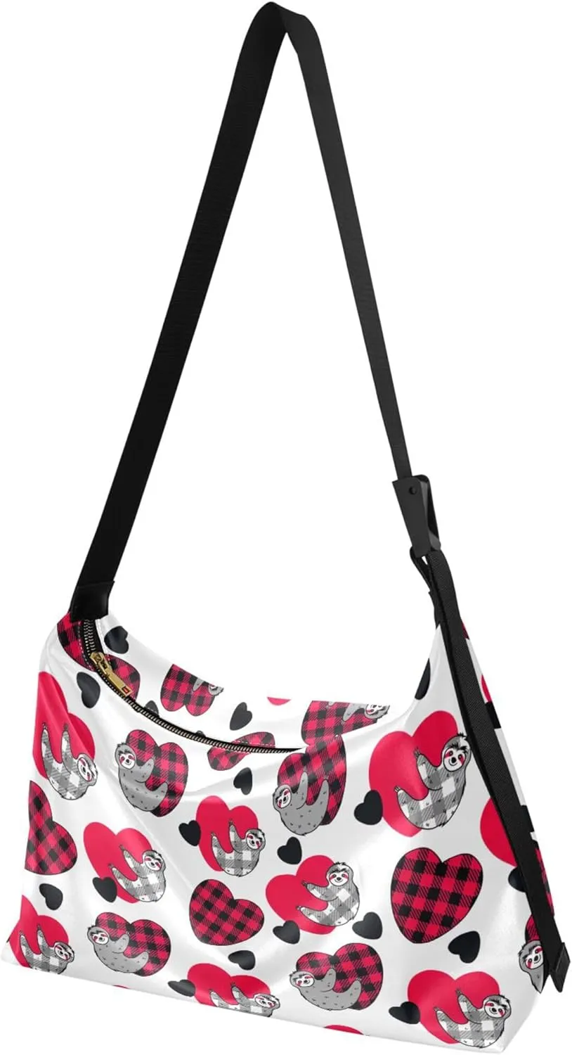 Cute Cartoon Crocodile Funny Soft PU Leather Hobo Bags Cross Body Men Bag Floral Animal Print Womens Shoulder Purse