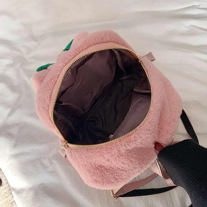 Cute Furry Mini Backpack