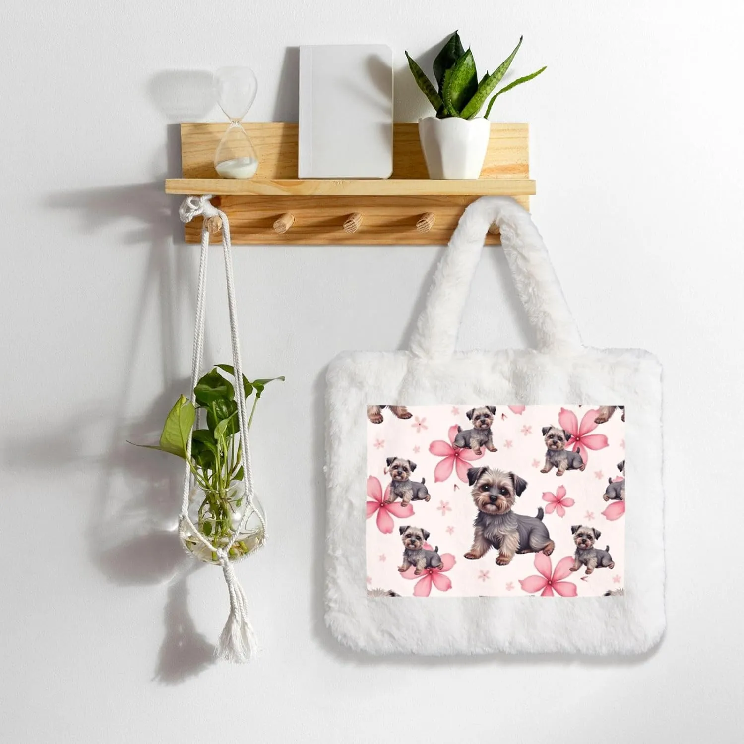 Cute Fuzzy Purse Fluffy Shoulder Bag Plush Furry Tote Bag Aesthetic Purse