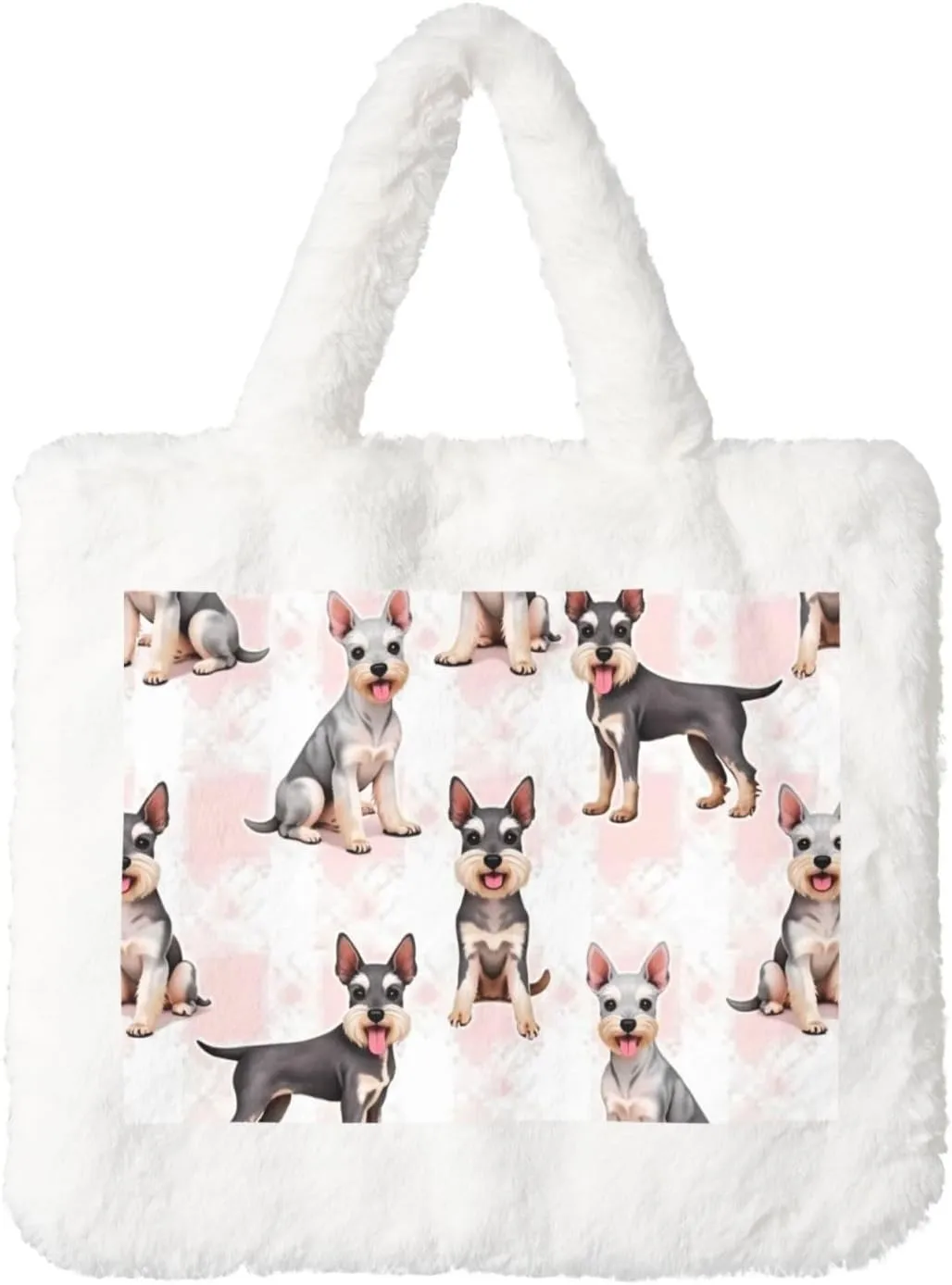 Cute Fuzzy Purse Fluffy Shoulder Bag Plush Furry Tote Bag Aesthetic Purse