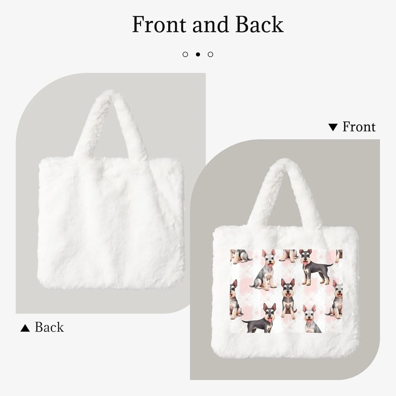 Cute Fuzzy Purse Fluffy Shoulder Bag Plush Furry Tote Bag Aesthetic Purse