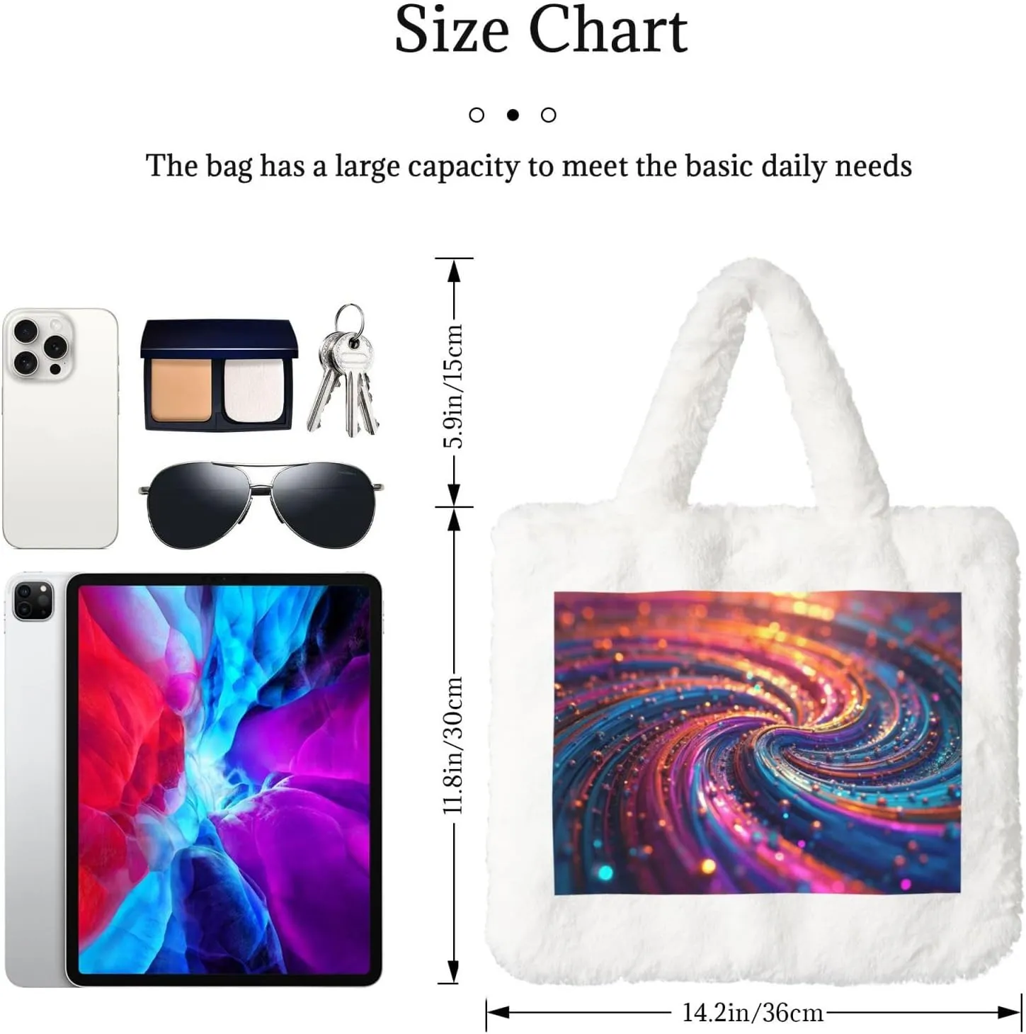 Cute Fuzzy Purse Fluffy Shoulder Bag Plush Furry Tote Bag Aesthetic Purse