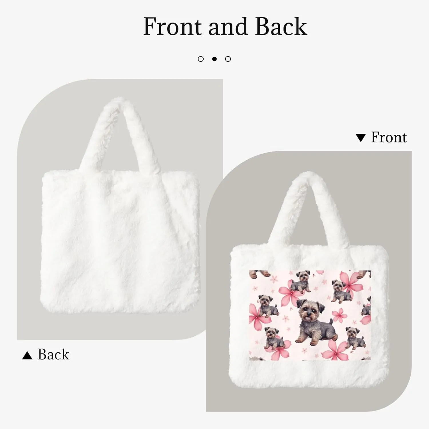 Cute Fuzzy Purse Fluffy Shoulder Bag Plush Furry Tote Bag Aesthetic Purse