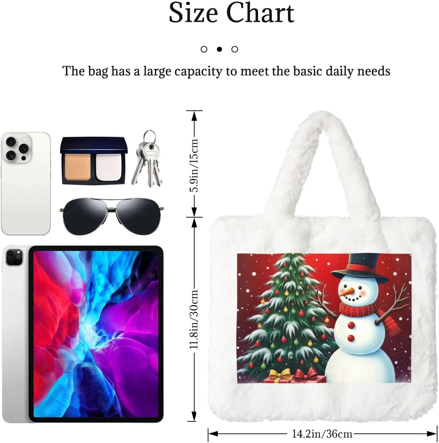 Cute Fuzzy Purse Fluffy Shoulder Bag Plush Furry Tote Bag Aesthetic Purse