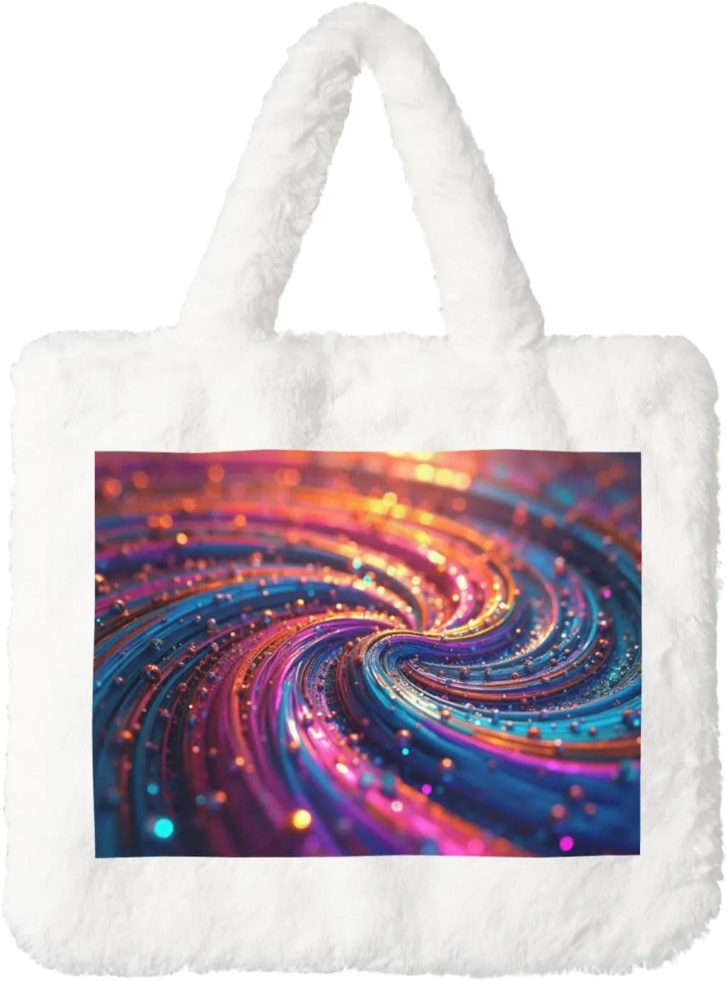 Cute Fuzzy Purse Fluffy Shoulder Bag Plush Furry Tote Bag Aesthetic Purse