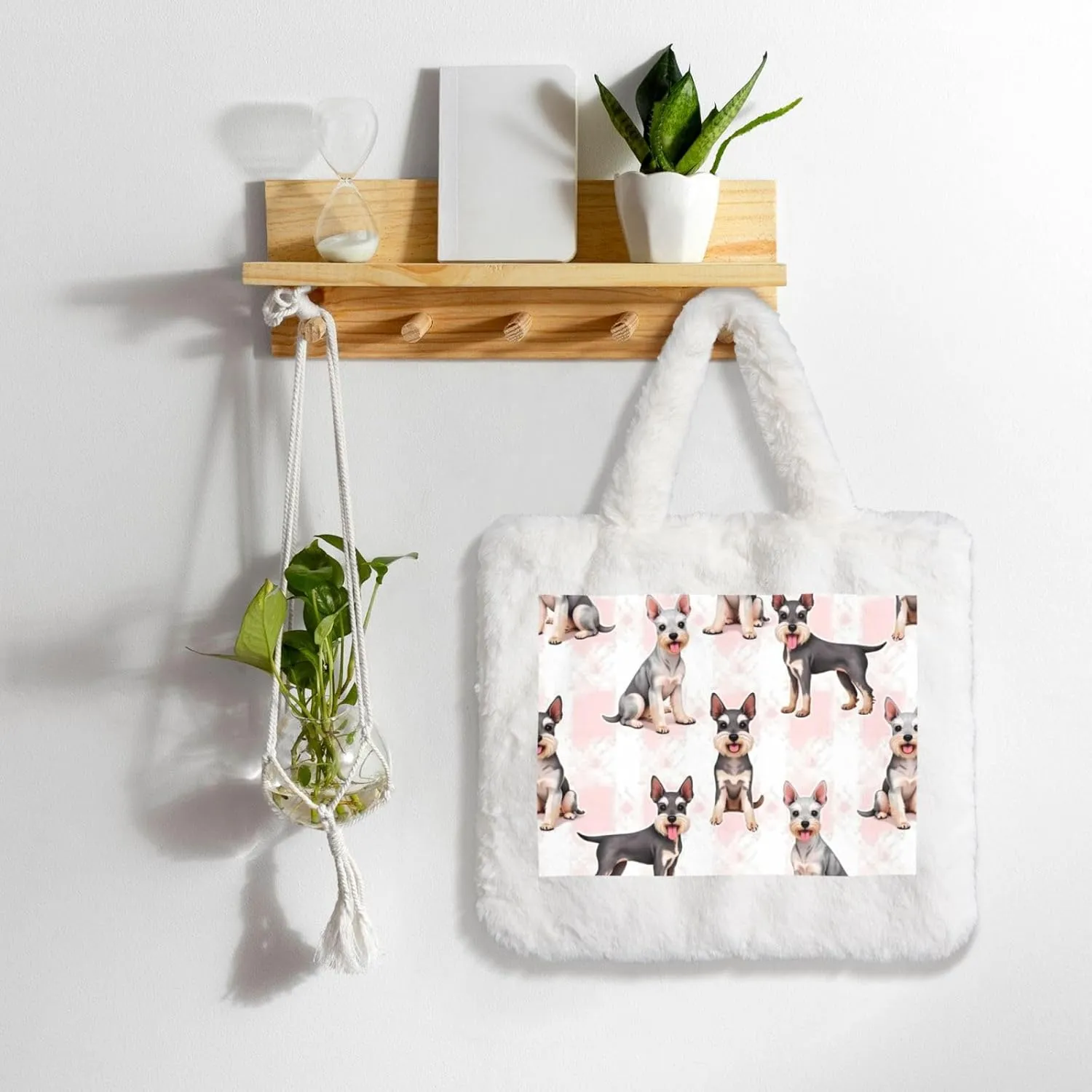Cute Fuzzy Purse Fluffy Shoulder Bag Plush Furry Tote Bag Aesthetic Purse
