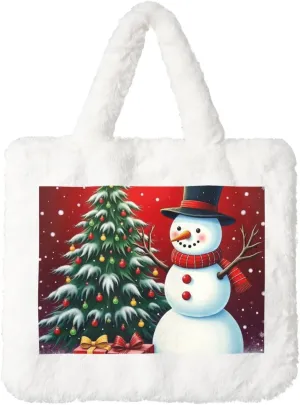 Cute Fuzzy Purse Fluffy Shoulder Bag Plush Furry Tote Bag Aesthetic Purse