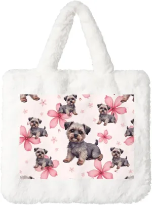 Cute Fuzzy Purse Fluffy Shoulder Bag Plush Furry Tote Bag Aesthetic Purse