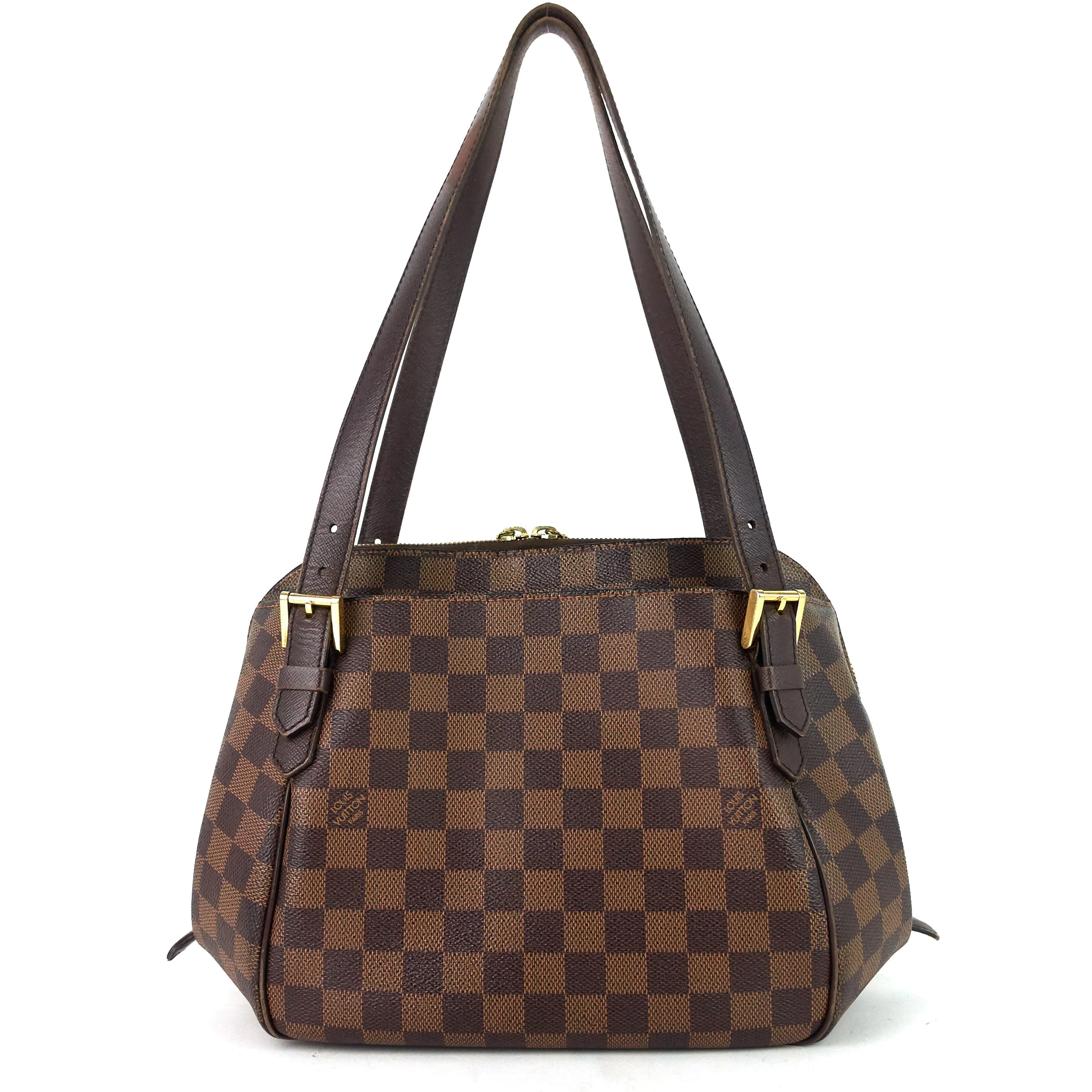 Damier MM Ebene Flat-rate discount Belem Bag VUITTON Limited-time deal Canvas LOUIS