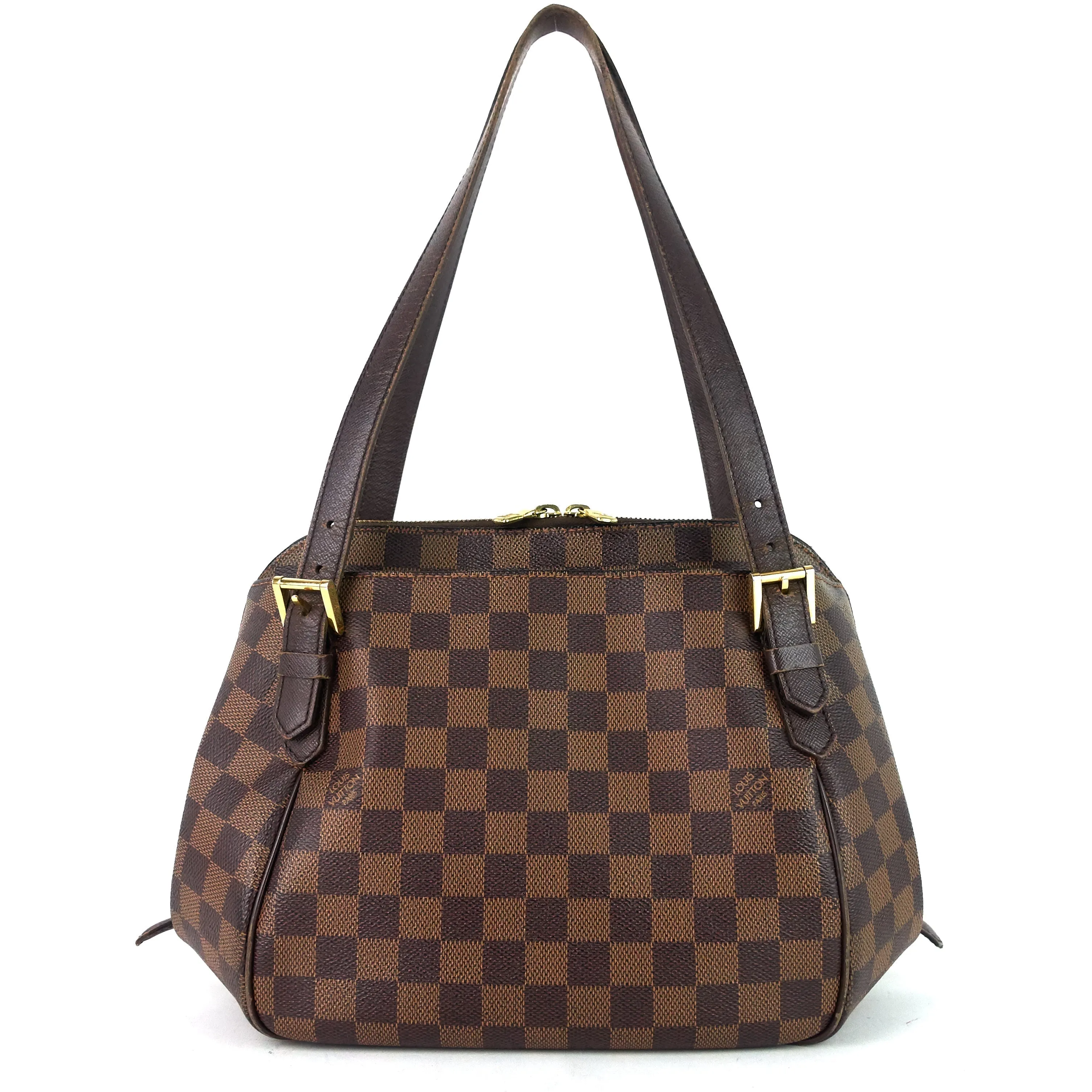 Damier MM Ebene Flat-rate discount Belem Bag VUITTON Limited-time deal Canvas LOUIS