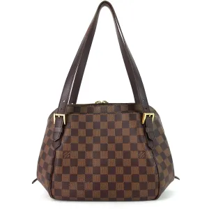 Damier MM Ebene Flat-rate discount Belem Bag VUITTON Limited-time deal Canvas LOUIS