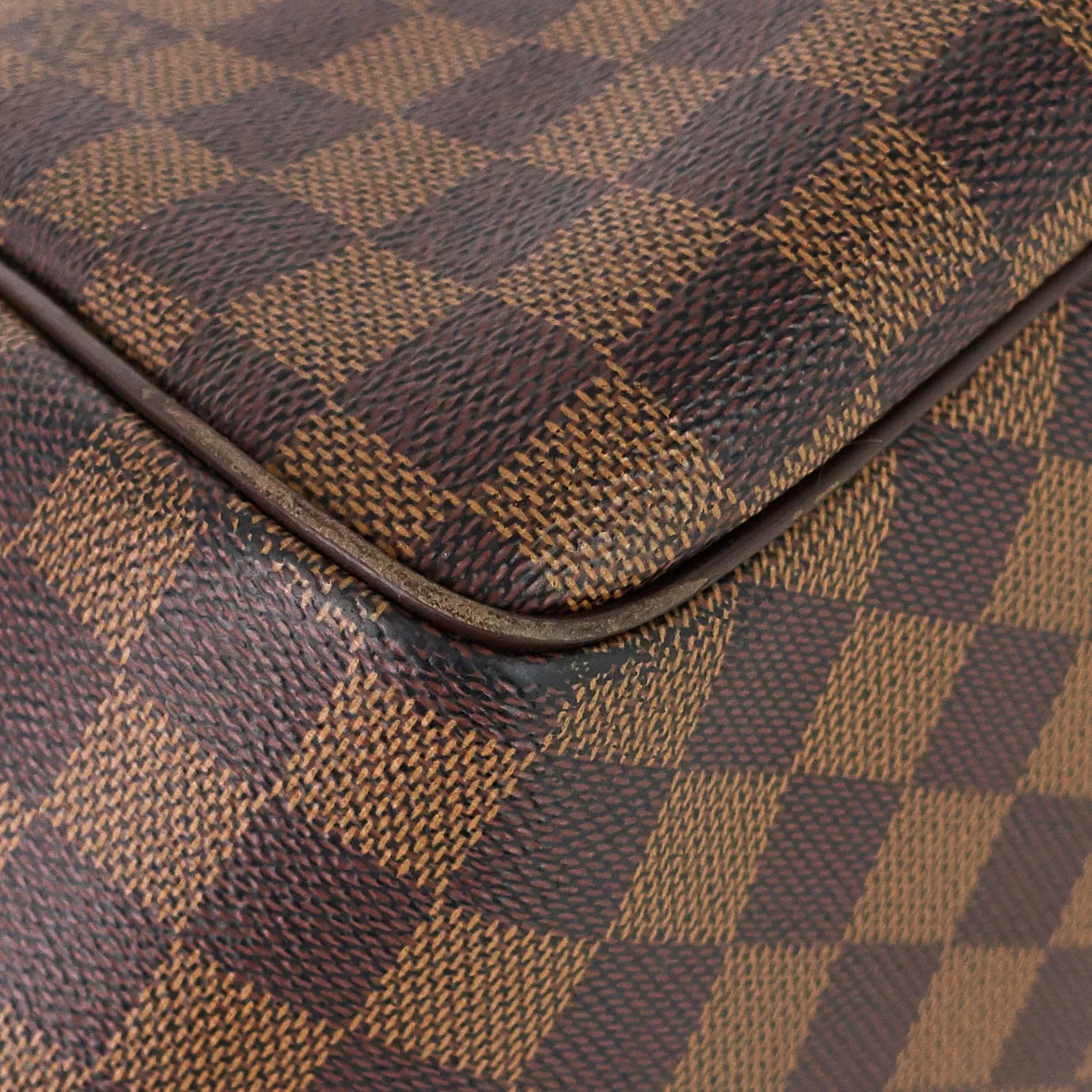 Damier MM Ebene Flat-rate discount Belem Bag VUITTON Limited-time deal Canvas LOUIS