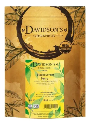 Davidson's Organics, Blackcurrant Berry, Loose Leaf Tea, 16-Ounce Bag