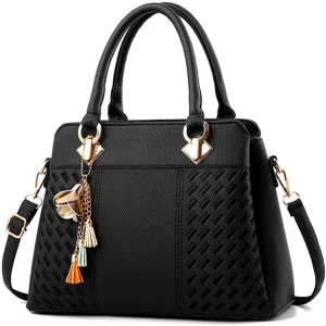 Dayfine Handbags for Women Top Handle Purse Faux Leather Satchel Bags Stylish Tote Bags Shoulder Crossbody Bag Ladies Handbag