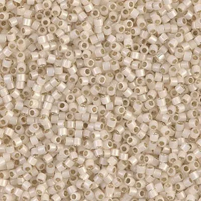DB 1451, Porcelain Opal Silver-lined - Miyuki Delica Beads - Size 11 - 5 grams - Japanese Cylinder Seed Beads - Wholesale & Retail