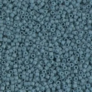 DB 792, Blue Gray, Matte-Opaque-Dyed - Miyuki Delica Beads - Size 11 - 5 grams - Japanese Cylinder Seed Beads - Retail & Wholesale