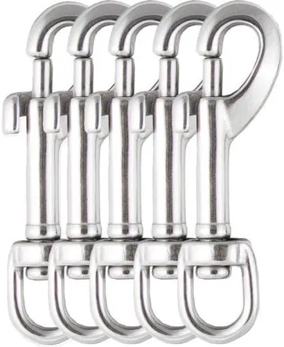 Dive Rite Stainless Steel Small Swivel Bolt Snap - 5-Pack