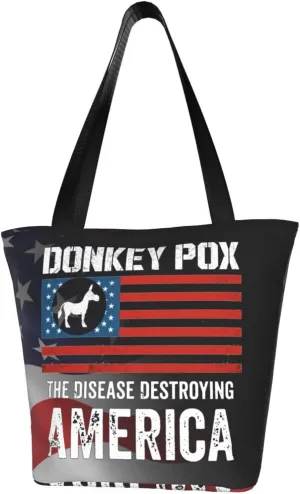 Donkey Pox The Disease Destroying America Fashion Shoulder Bag Large Capacity For Man Or Woman