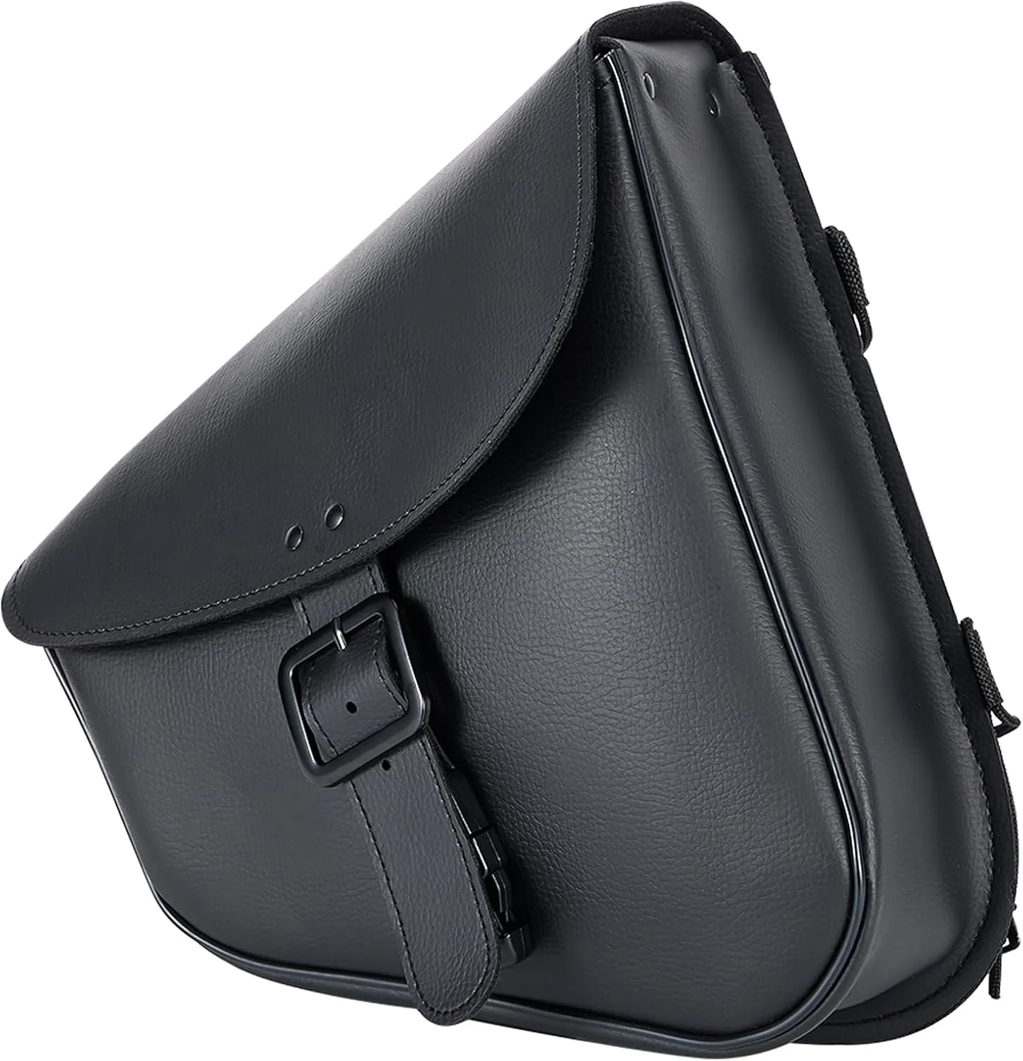 Dream Apparel Motorcycle Swingarm Bag with Black Synthetic Leather, Swing Arm Bag Motorcycle Saddlebag Left Side Tool Bag Fit for Sportster Street Rebel 300 500 Dual Shock Models, An Adjustable Strap
