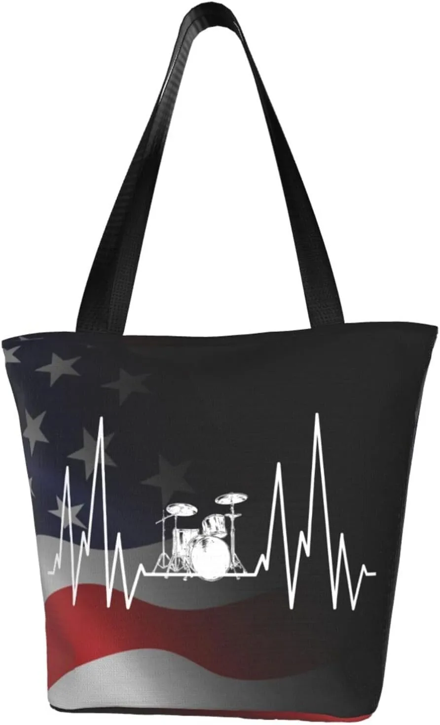 Drums Heartbeat Fashion Shoulder Bag Large Capacity For Man Or Woman